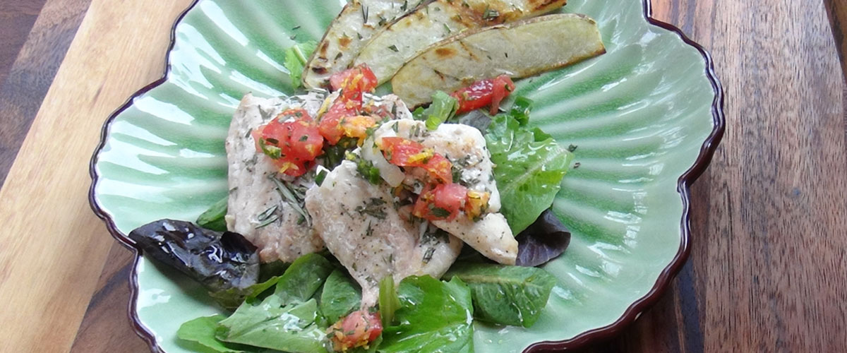 Big Green Egg Grilled Grouper, Grilled Grouper with sauce,  Grouper Grilling Recipes