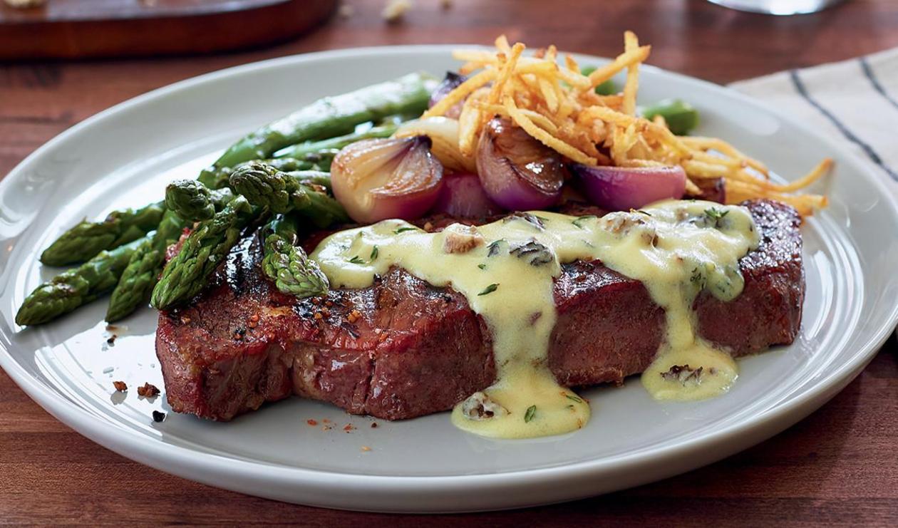 New York Strip Steaks With Whiskey Mushroom Cream Sauce Thatcher Pools And Spas 