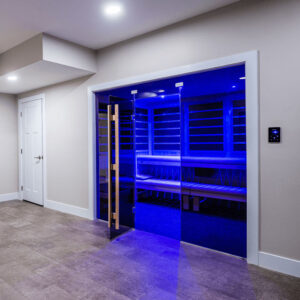 permanently installed custom infrasauna