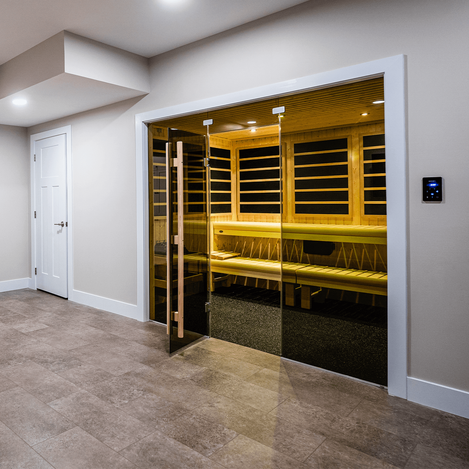 permanently installed custom infrasauna